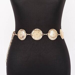 Gold Ornate Metal Chain Belt